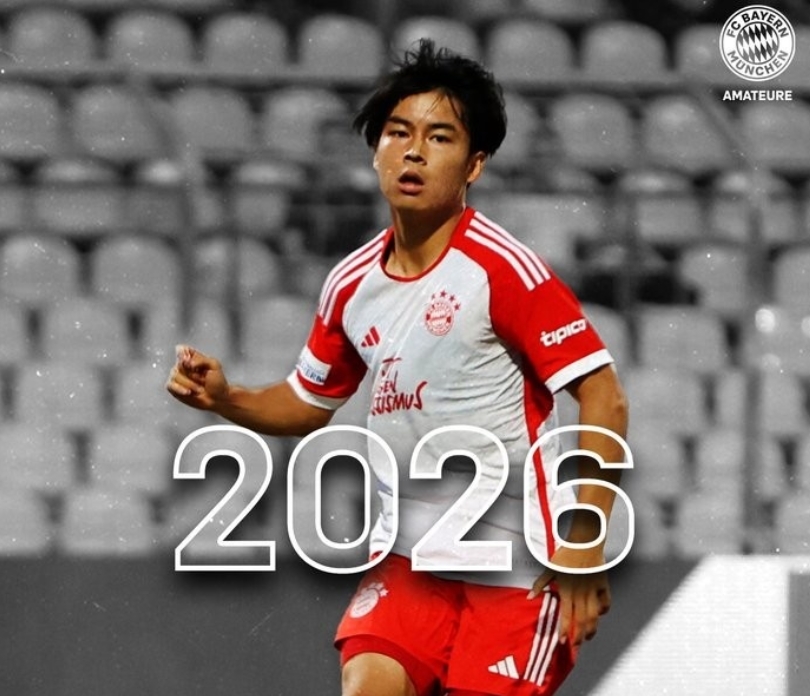 拜仁官方宣布与福井太智续约至2026年，并租借至葡超波蒂莫嫩塞