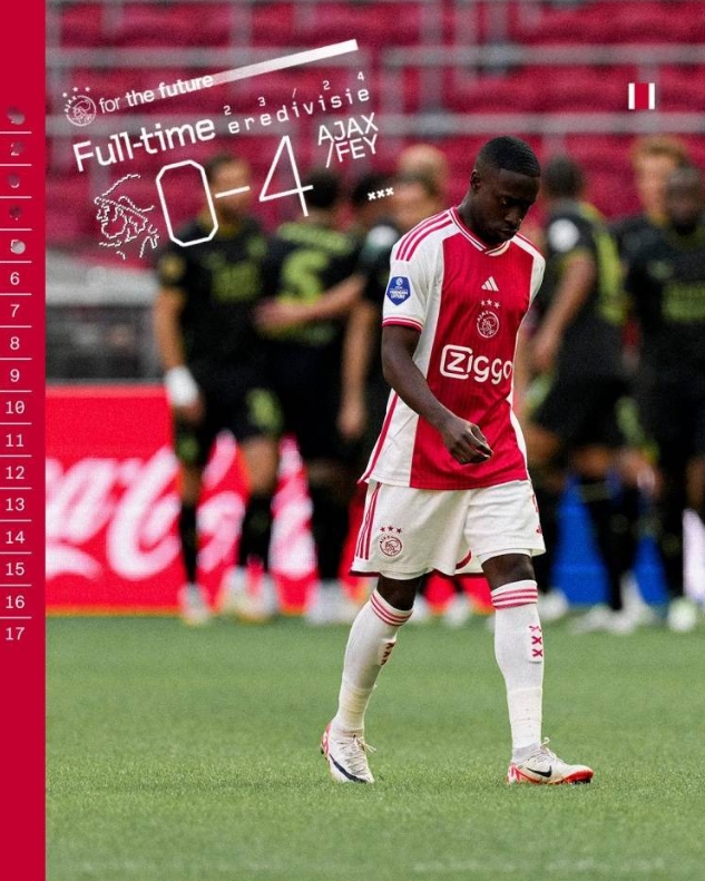 0-4！阿贾克斯惨败费耶诺德，寻求重生之路