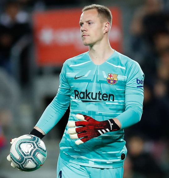 特尔施特根出战410场，追平苏比萨雷塔，巴萨队史出场次数仅次于巴尔德斯