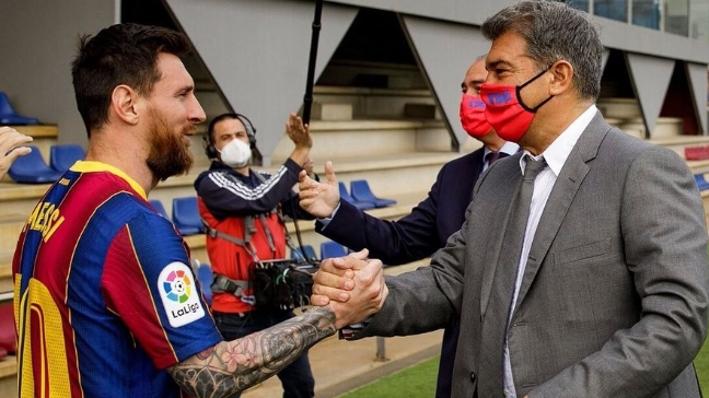 巴萨欲以 1+1 合同签回梅西，年薪 600 万-700 万欧