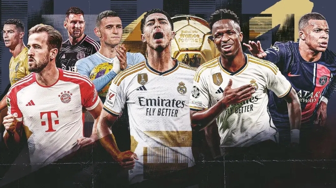 维尼修斯夺金球榜首！贝林厄姆紧随其后，姆巴佩暂居第三