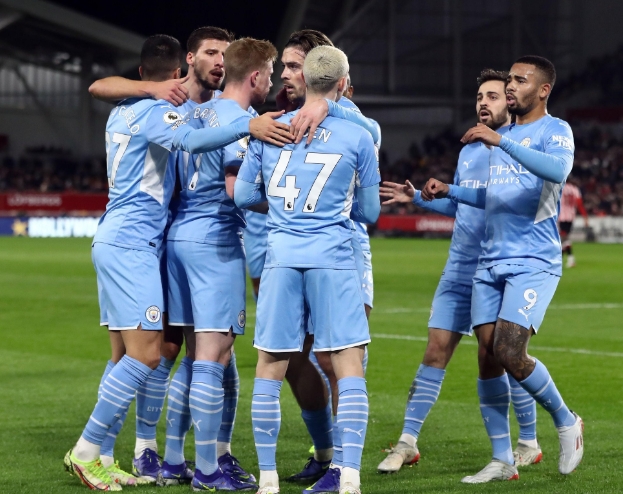 曼城2021年英超战绩：胜场数、进球、获得积分均为最多  