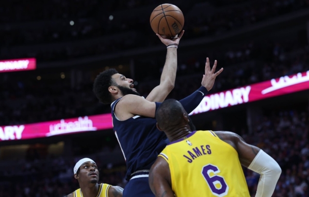 NBA 西决：穆雷末节 23 分，掘金 108-103 再胜湖人，大比分 2-0