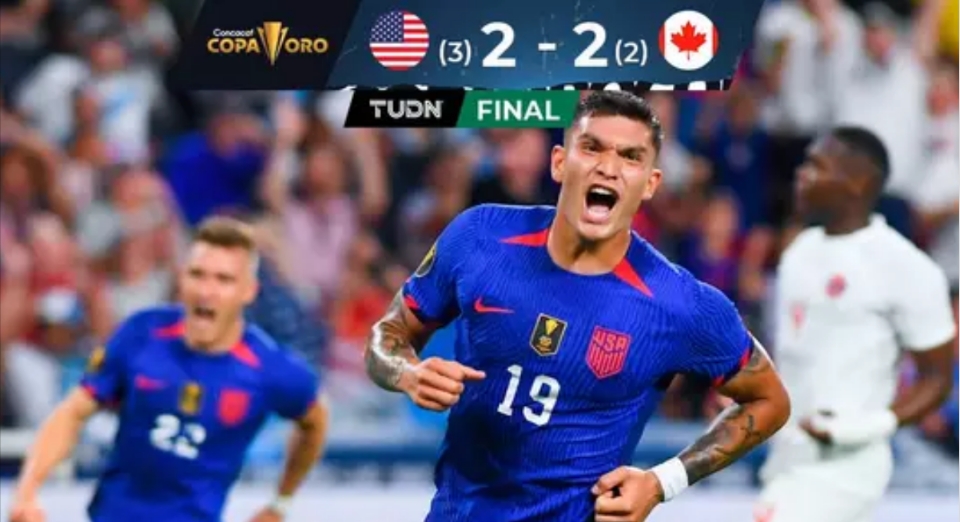 美国点杀加拿大，晋级四强