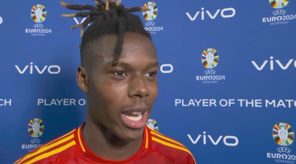 尼科-威廉姆斯：西班牙欧洲杯路上充满伟大成就的决心！