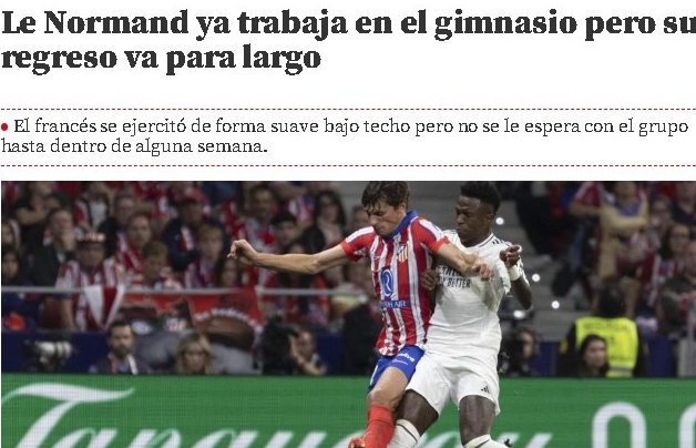 马竞后卫勒诺尔芒伤病来袭，球队如何应对？