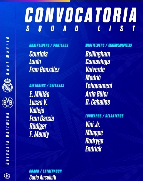 皇马群星闪耀，欧冠大战多特蒙德