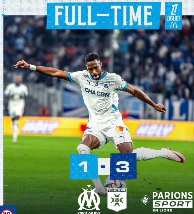 马赛爆冷负欧塞尔：格林伍德难挽败局，争冠路遇挫