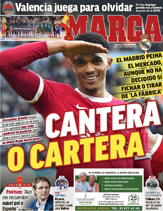 阿诺德：皇马引援棋局的关键一子