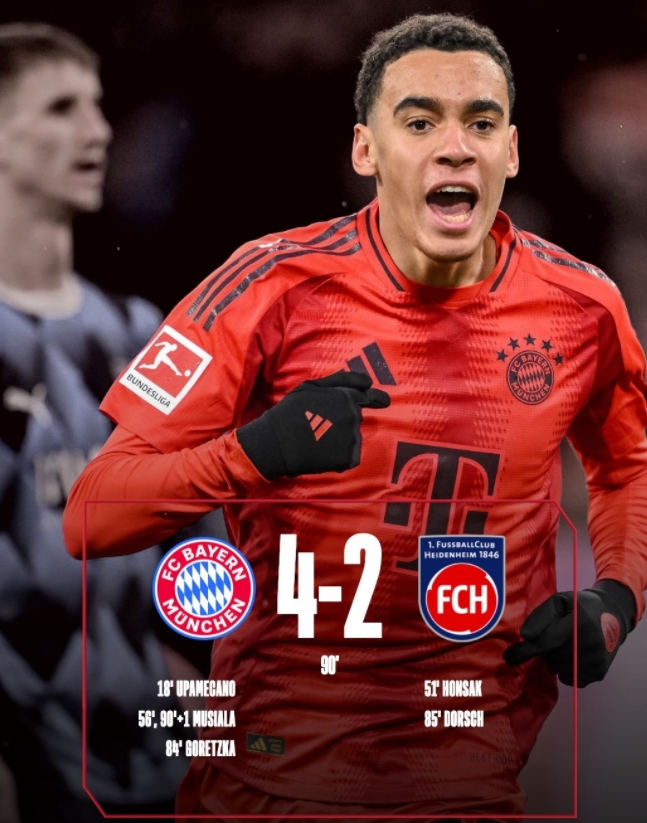 穆西亚拉替补双响：拜仁小将领衔破局