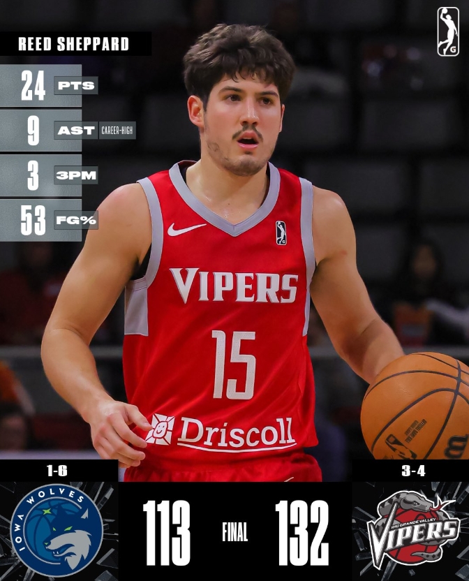 G 联赛：毒蛇大胜爱荷华狼