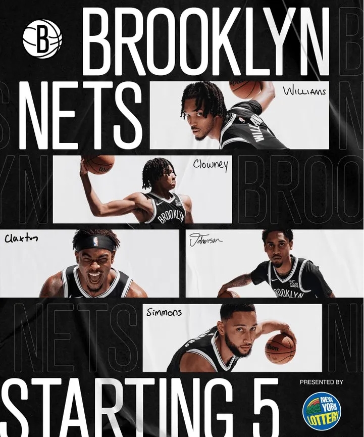 湖人篮网大战在即，篮网首发阵容引关注