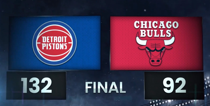 活塞狂胜公牛创纪录 比斯利加冕三分王