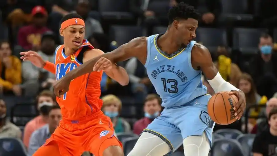 灰熊客负雷霆！小贾伦27+5三分难救主 小皮蓬17+10+7+5抢断准三双