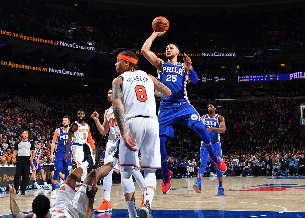 NBA紐約尼克斯VS費(fèi)城76人：明日之戰(zhàn)，誰將笑傲麥迪遜？