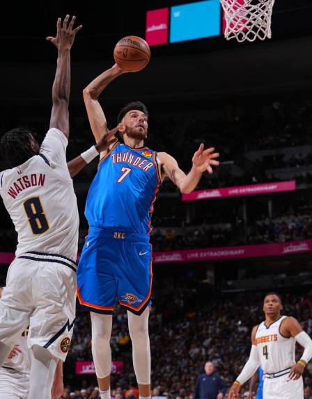 掘金雷霆 G4 首节创尴尬纪录