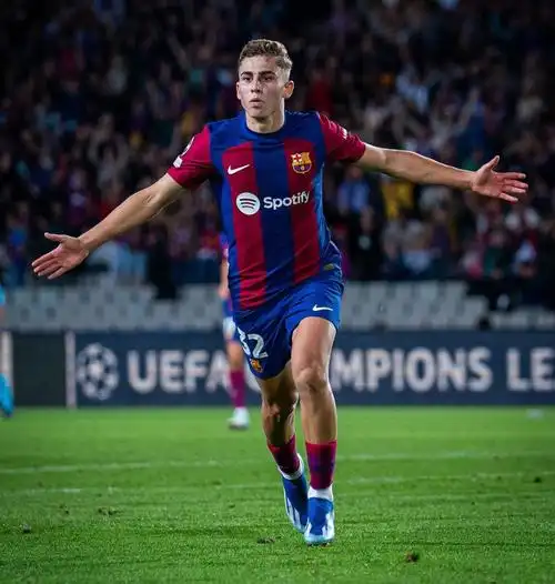 巴萨中场新星成国米猎物 费尔明·洛佩斯6000万欧转会或成夏窗焦点