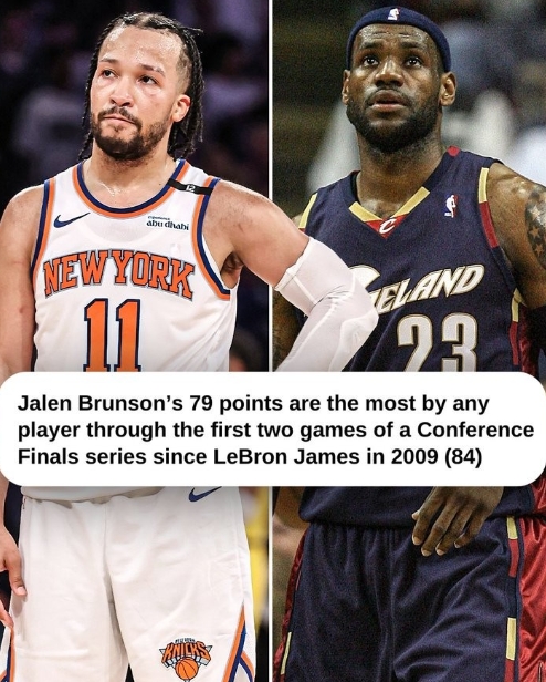 布伦森东决两场合砍 79 分 追平詹姆斯后的又一高光时刻