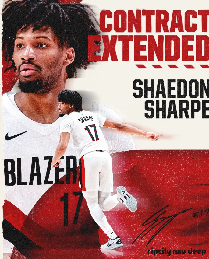 开拓者 9000 万锁定新星 夏普成球队未来重要拼图