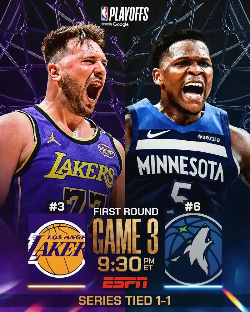 森林狼全员健康战湖人！爱德华兹复出詹皇缺阵 西部焦点战一触即发​​