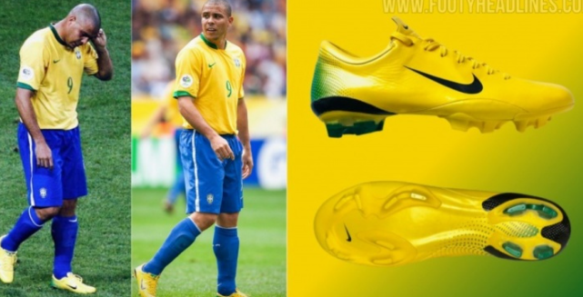 耐克复刻大罗 06 世界杯战靴 经典焕新