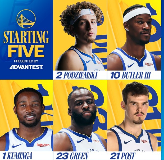 库里缺阵勇士战残阵步行者