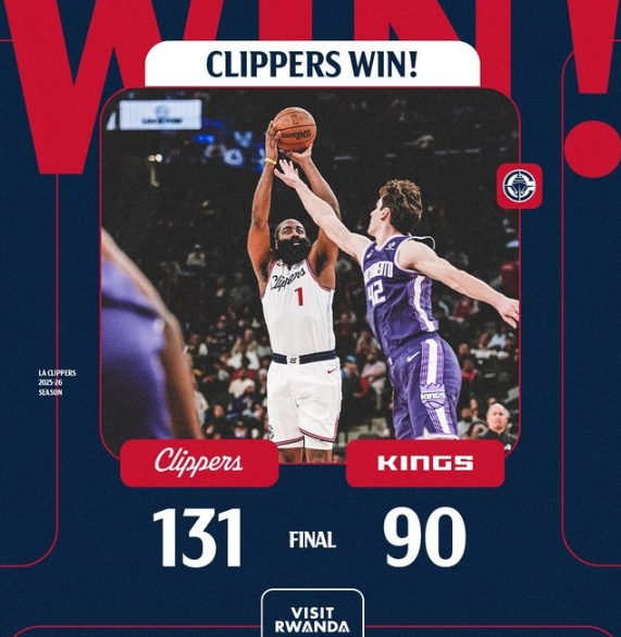 零失误高效掌舵，哈登成快船赢球海报主角