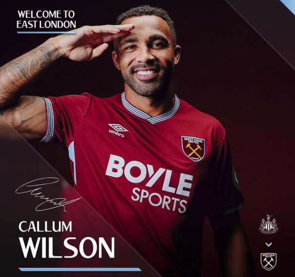 加盟五月即谋离队 卡勒姆·威尔逊成西汉姆锋线离队第三人？