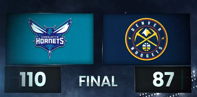 团队篮球显威力 黄蜂客场碾压掘金终结连胜