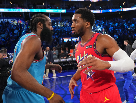 米切尔盛赞哈登+狂砍29分，骑士大胜快船