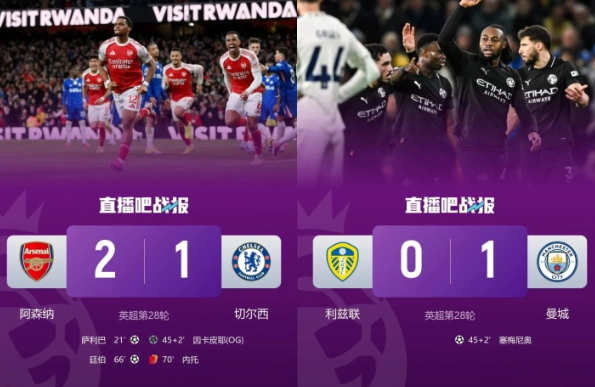 英超争冠白热化，枪手曼城迎魔鬼赛程