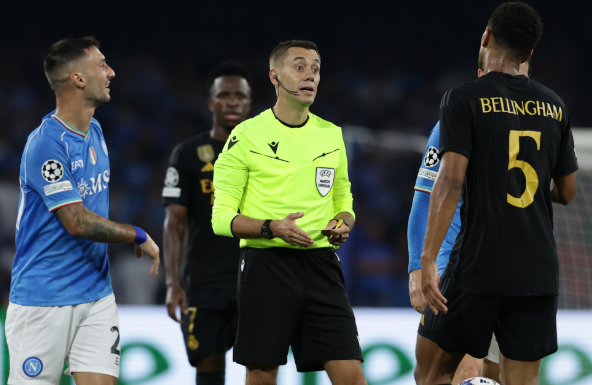 蒂尔潘领衔 法国裁判组执裁曼城战皇马