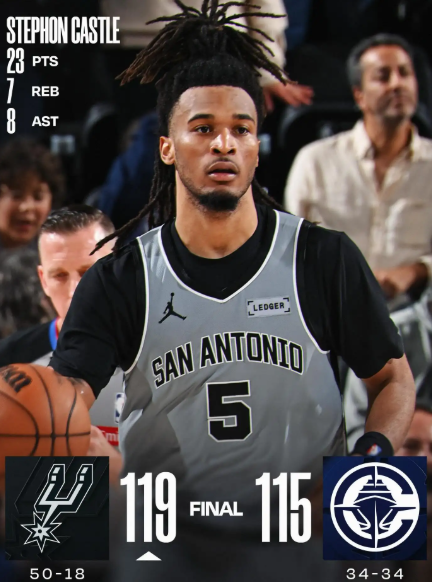 卡斯尔7前板抢爆 文班盖帽定胜局 马刺险胜无卡快船